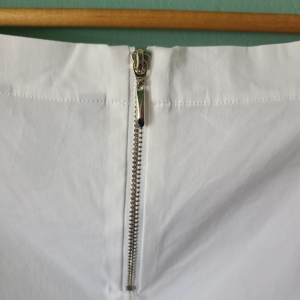 Whbm Cotton Blend Solid White Top - image 5